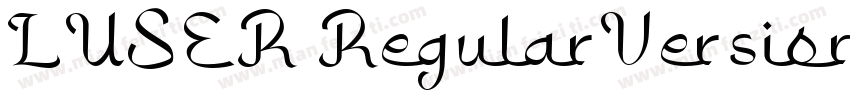 LUSER RegularVersion字体转换